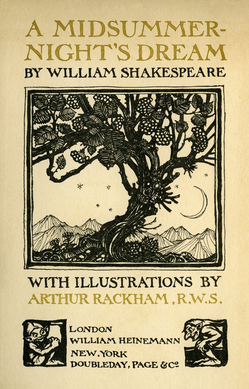 Sen noci svatojánské od Arthur Rackham