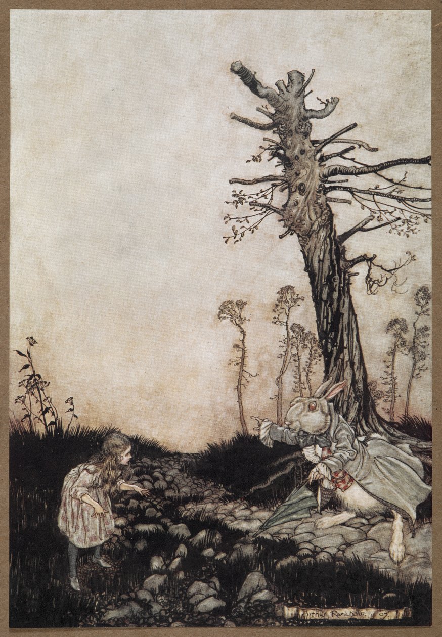 Alice a bílý králík od Arthur Rackham