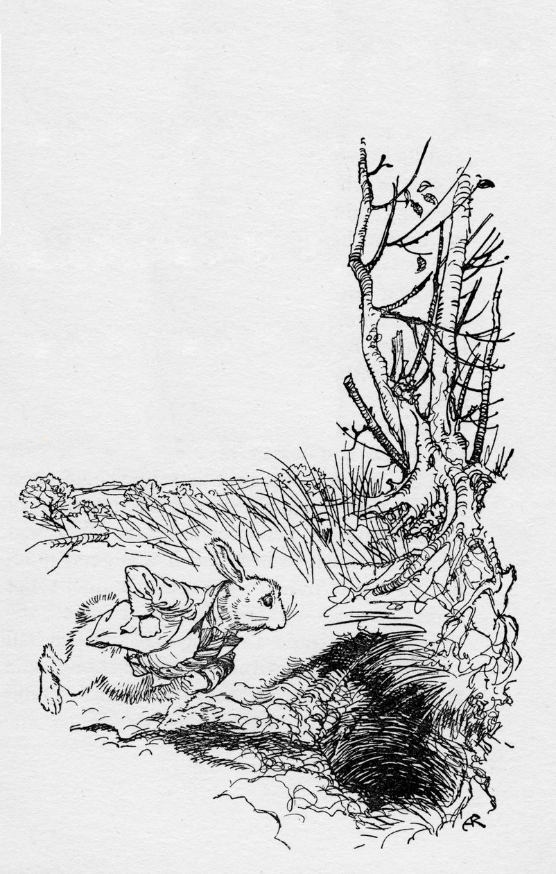 Alenka s dobrodružstvím v říši divů od Lewise Carrolla od Arthur Rackham