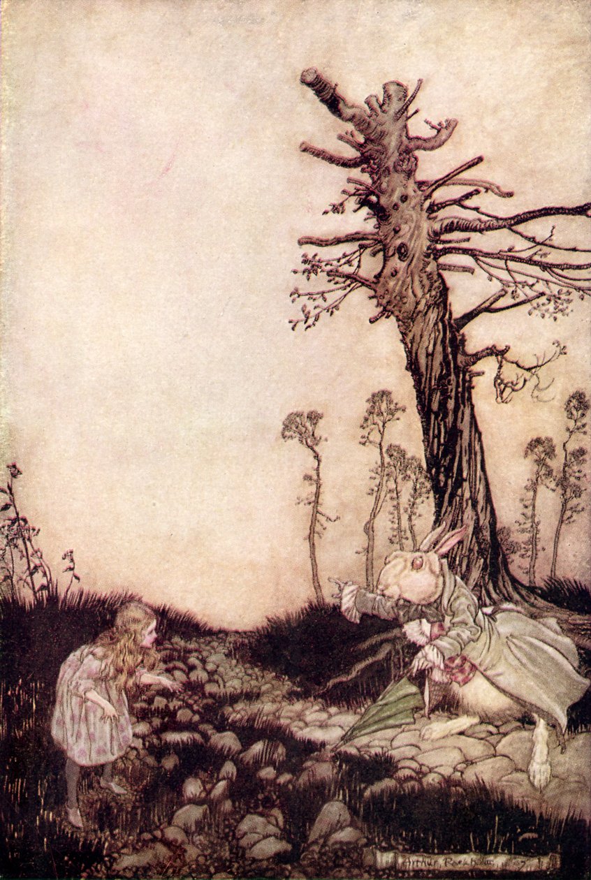 Alenka s dobrodružstvím v říši divů od Lewise Carrolla od Arthur Rackham