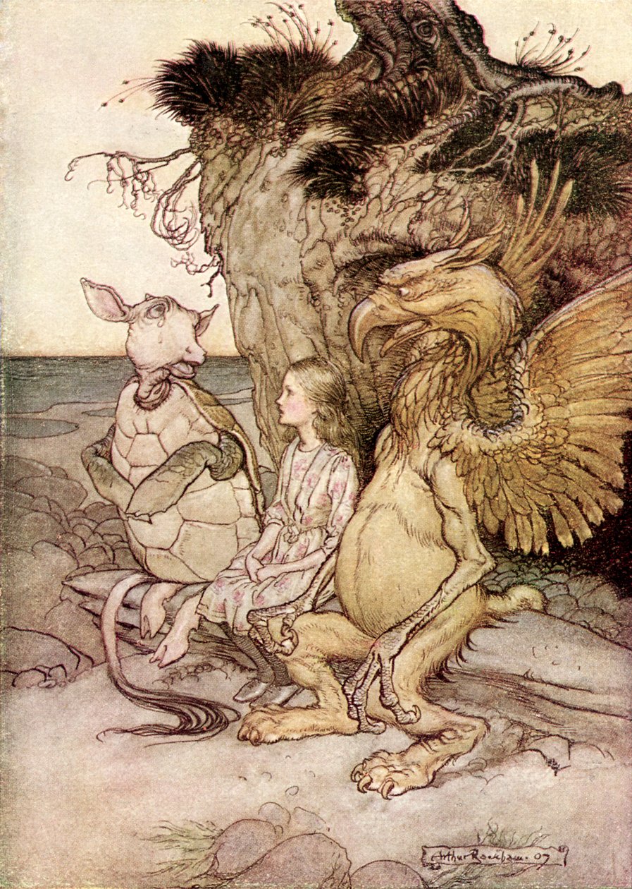 Alenka s dobrodružstvím v říši divů od Lewise Carrolla od Arthur Rackham