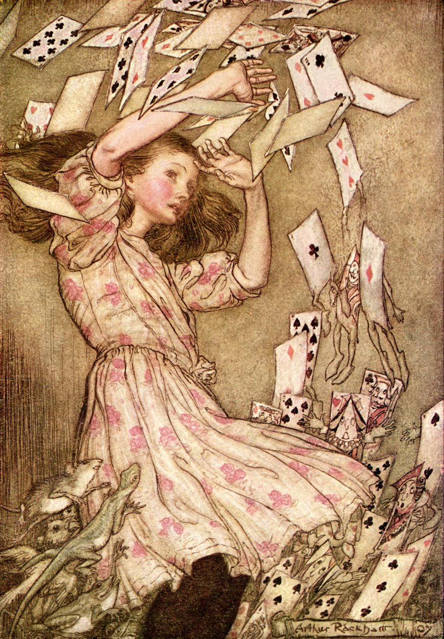 Alenka s dobrodružstvím v říši divů od Lewise Carrolla od Arthur Rackham