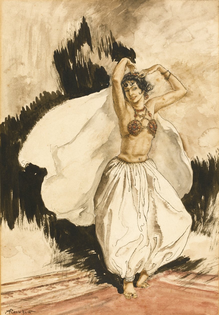 Tanec Anitras. Ilustrace pro Peer Gynt od Henrika Ibsena od Arthur Rackham