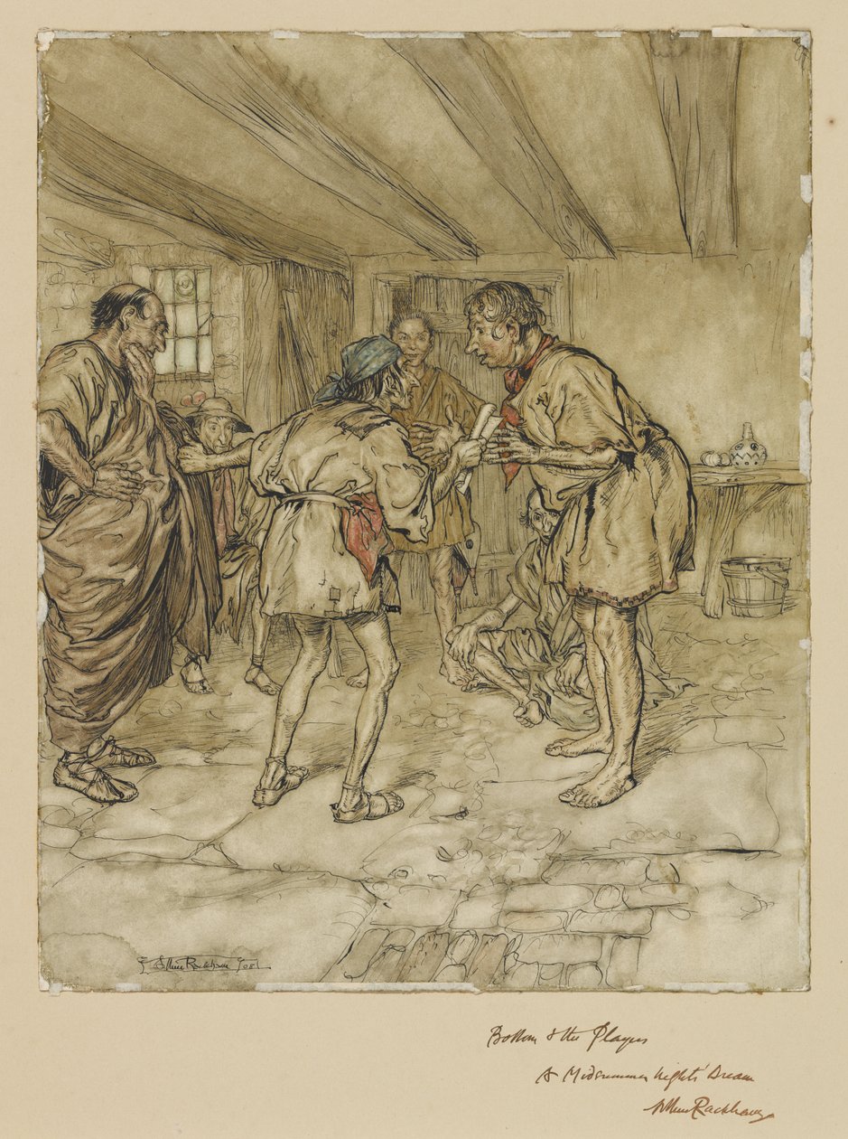 Klubko a herci: Sen noci svatojánské od Arthur Rackham