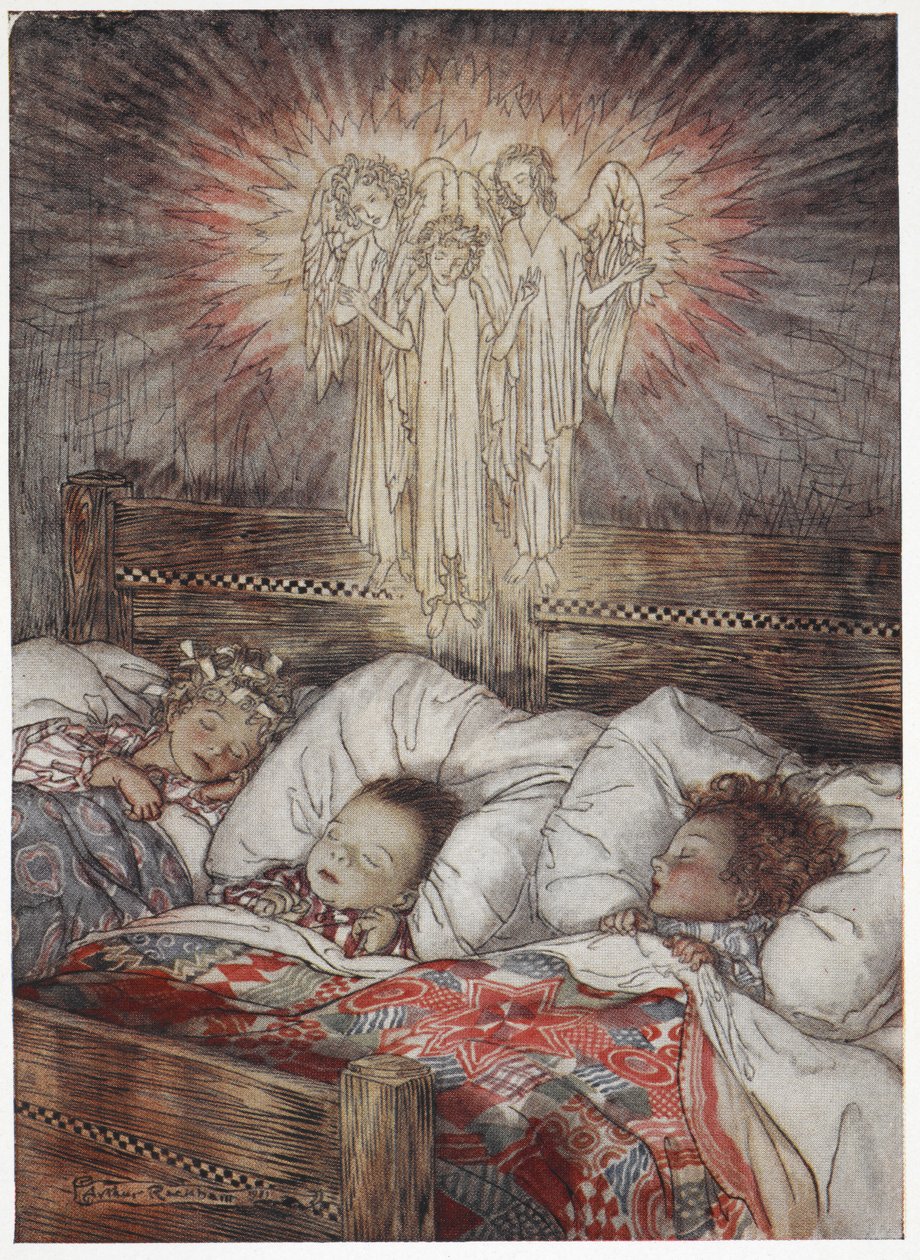 Děti spí a sní od Arthur Rackham