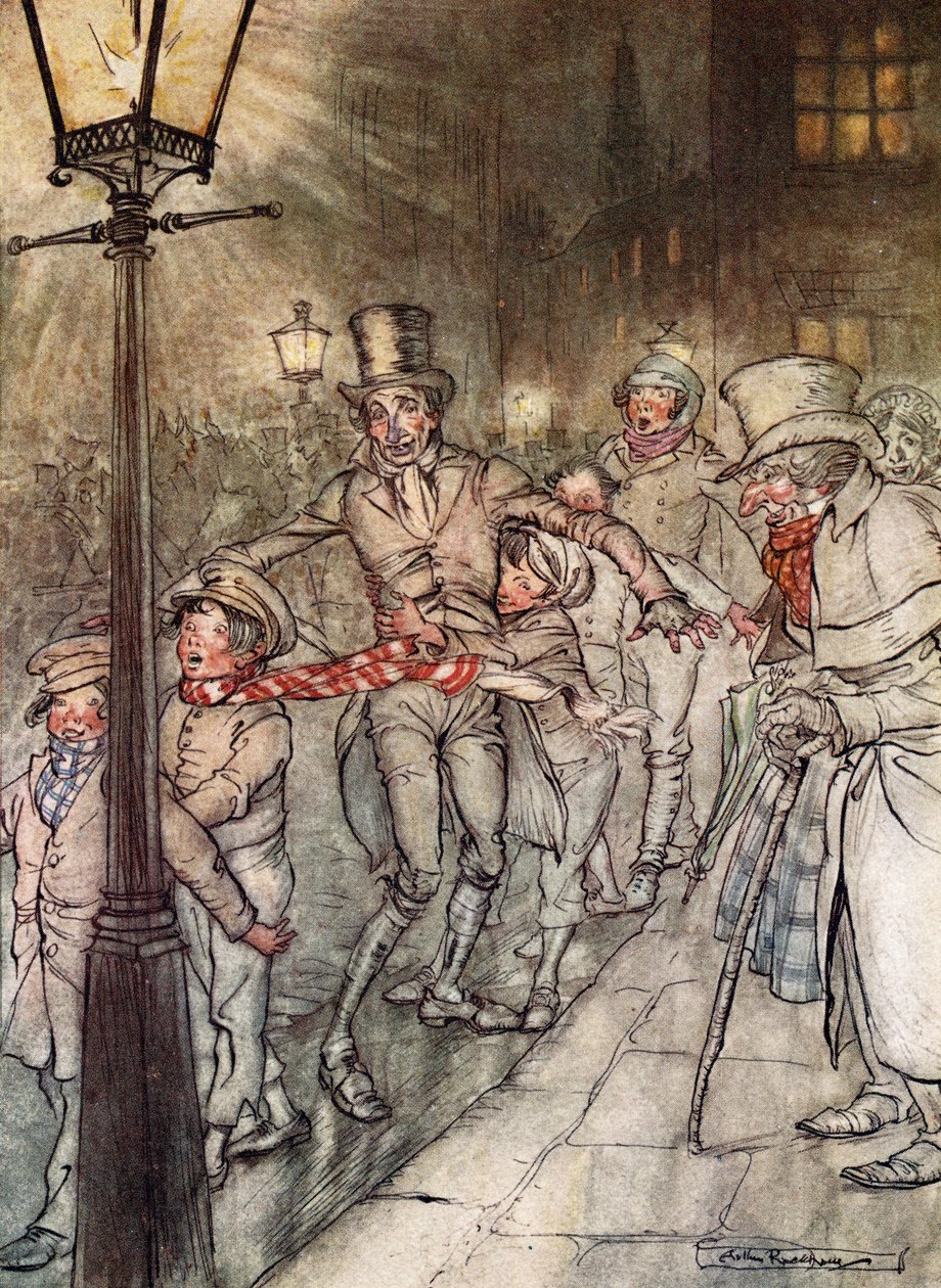 Vánoční koleda, Arthur Rackham od Arthur Rackham