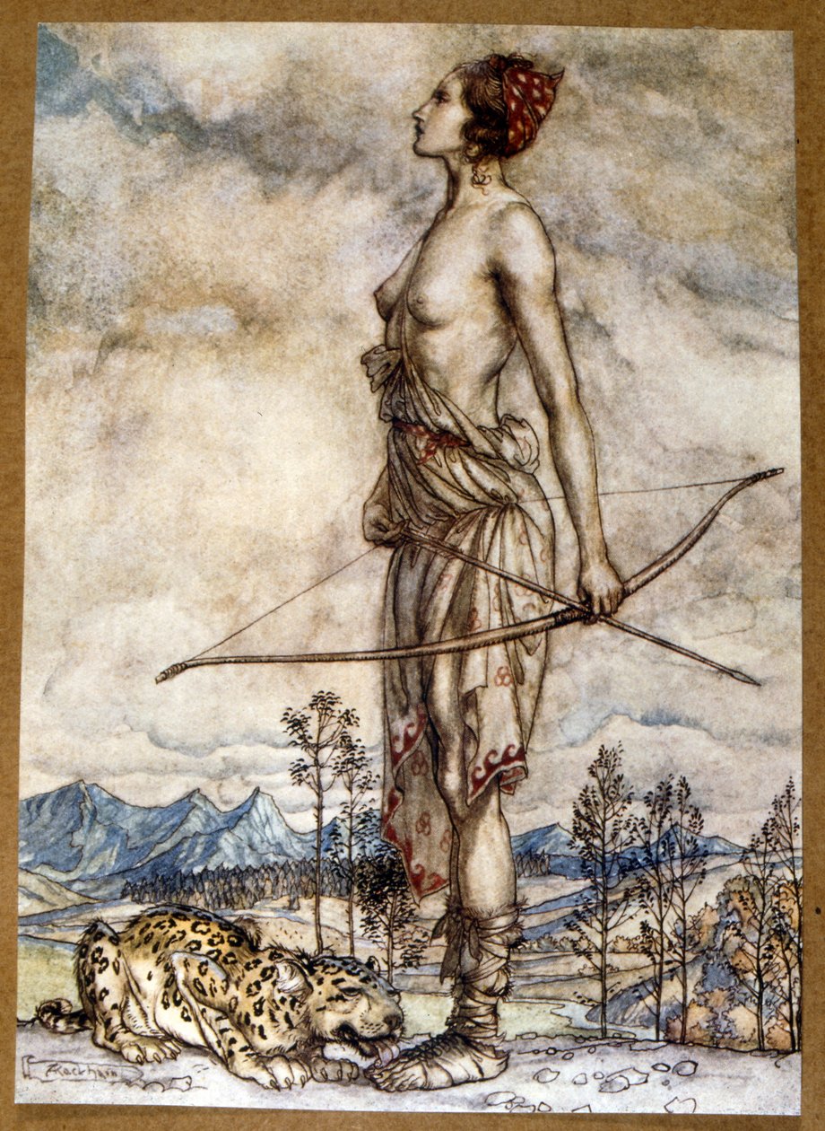 Comus, je maska na počest cudnosti od Arthur Rackham