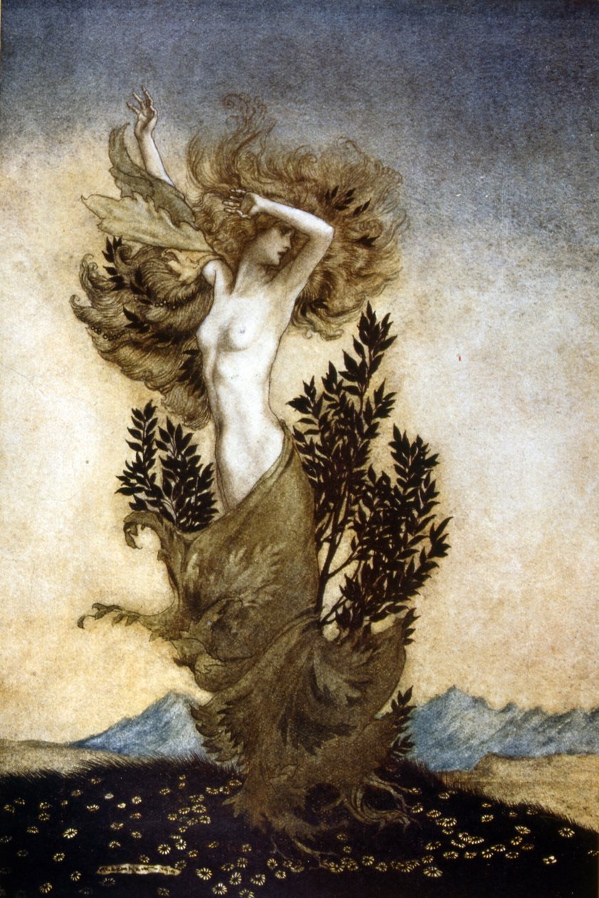 Comus, je maska na počest cudnosti od Arthur Rackham