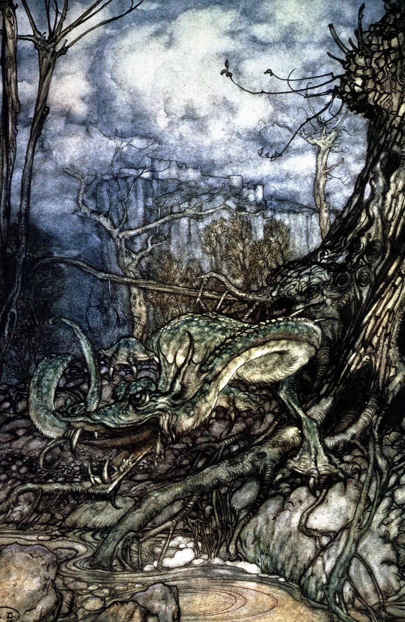 Drak od Arthur Rackham