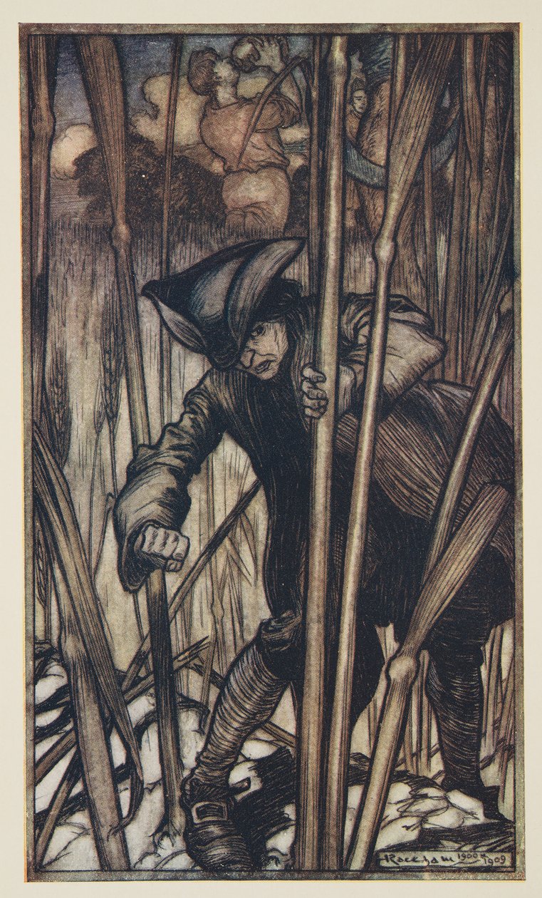 Gulliver je zasažen strachem na první pohled na Brobdingnagian Reapers, z Gulliver