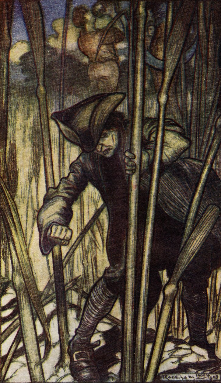 Gulliverovy cesty od Jonathana Swifta od Arthur Rackham