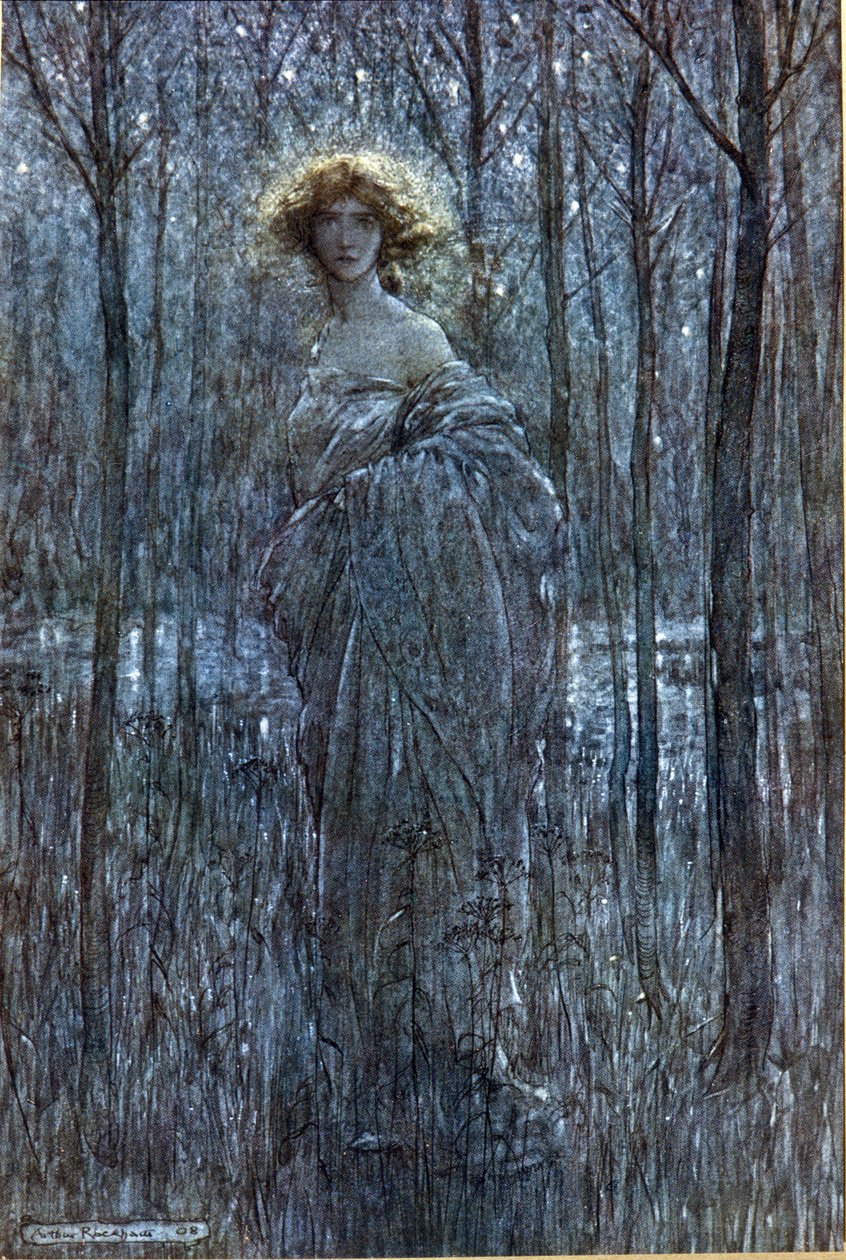 Helena: Ilustrace Arthura RACKHAMA (1867-1939) pro Sen letní noci od Williama SHAKESPEARE od Arthur Rackham