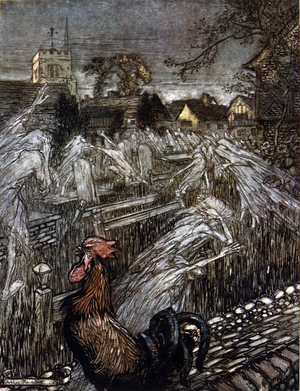 Ilustrace Arthur RACKHAM (1867-1939) pro Sen letní noci od Williama SHAKESPEARE od Arthur Rackham