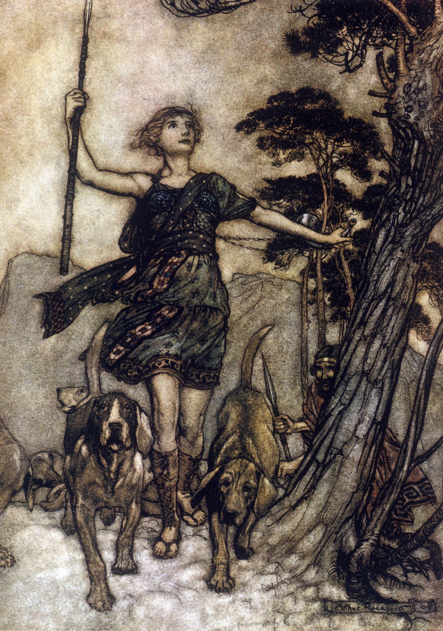 Ilustrace Arthur RACKHAM (1867-1939) pro Sen letní noci od Williama SHAKESPEARE od Arthur Rackham