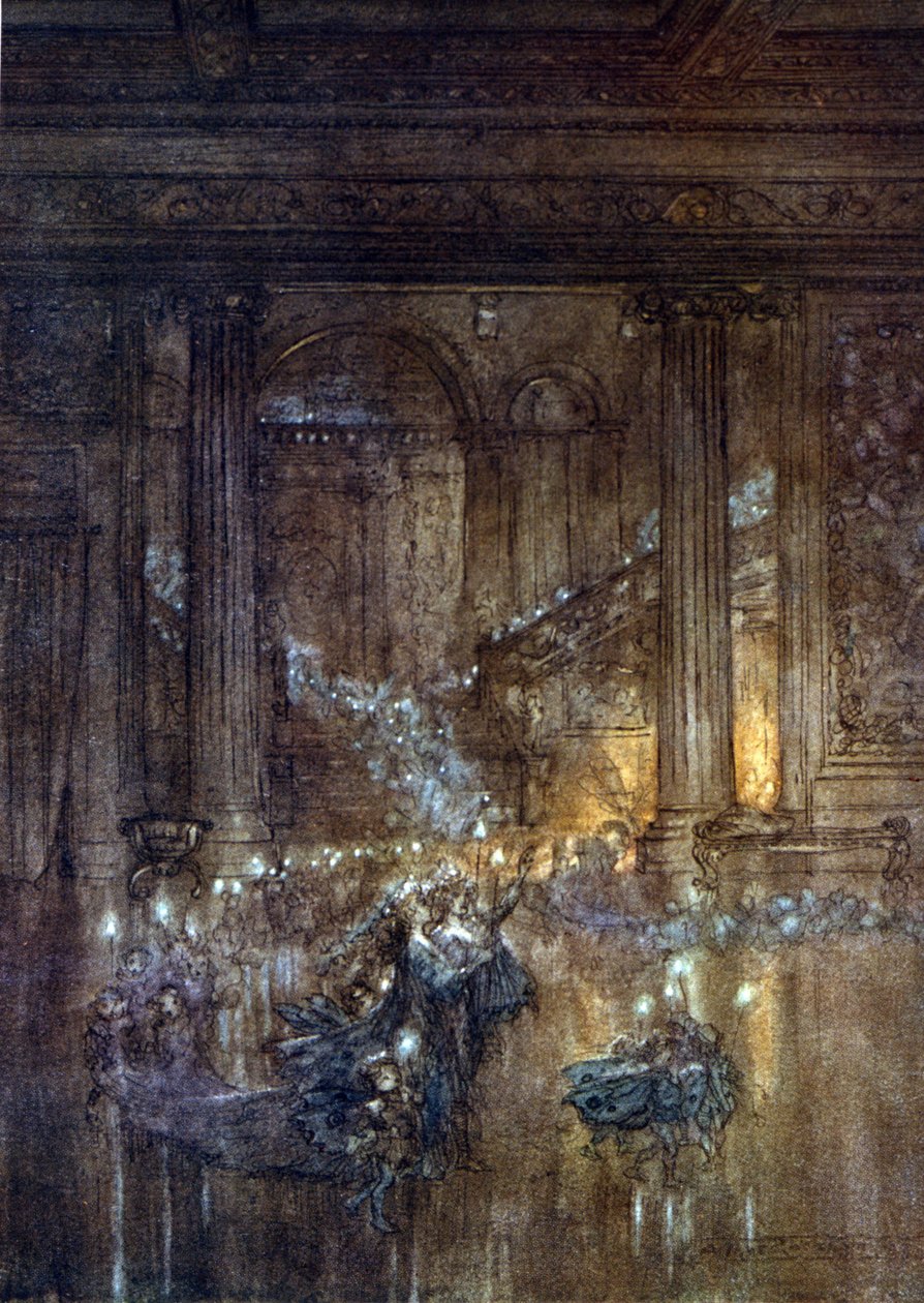 Ilustrace Arthur RACKHAM (1867-1939) pro Sen letní noci od Williama SHAKESPEARE od Arthur Rackham