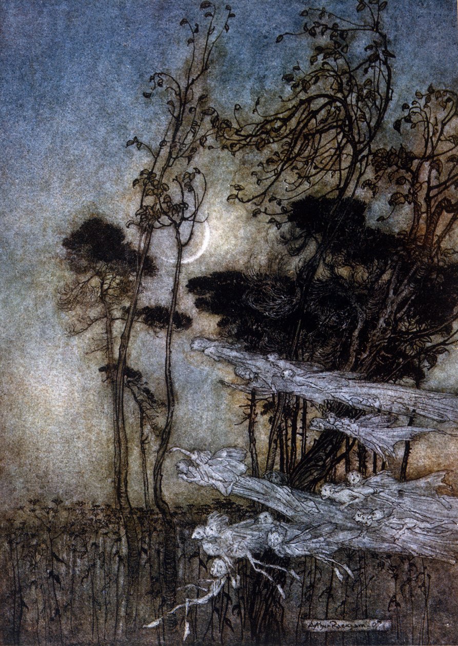 Ilustrace Arthur RACKHAM (1867-1939) pro Sen letní noci od Williama SHAKESPEARE od Arthur Rackham