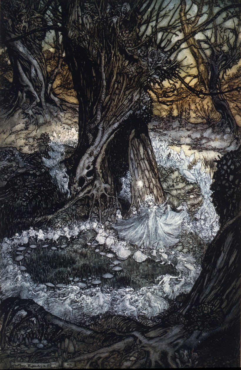 Ilustrace Arthur RACKHAM (1867-1939) pro Sen letní noci od Williama SHAKESPEARE od Arthur Rackham