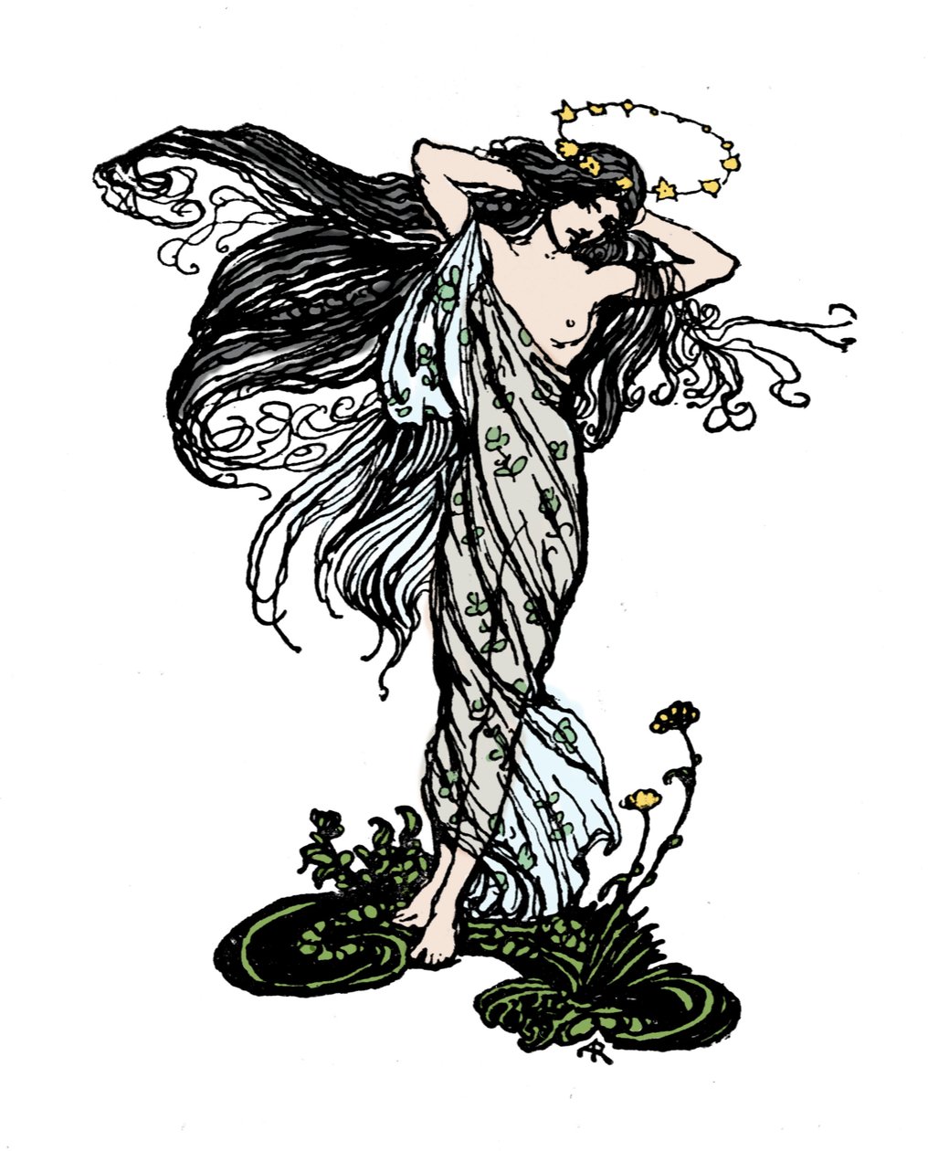 Ilustrace k filmu Sen letní noci od Williama SHAKESPEARE od Arthur Rackham