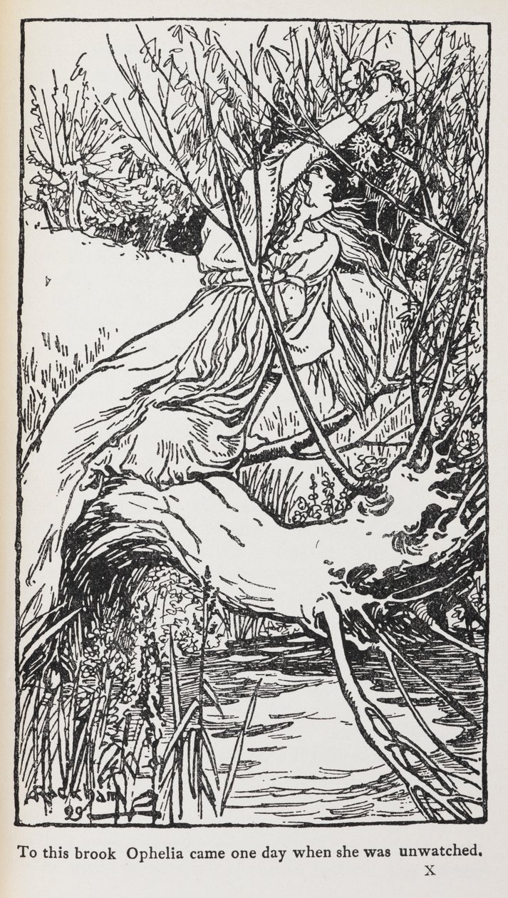 Ilustrace z Hamleta od Arthur Rackham
