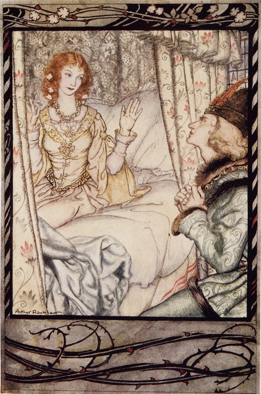 Jsi to ty, můj princi? Čekal jsem na vás velmi dlouho, z The Arthur Rackham Fairy Book, hospoda. 1933 od Arthur Rackham