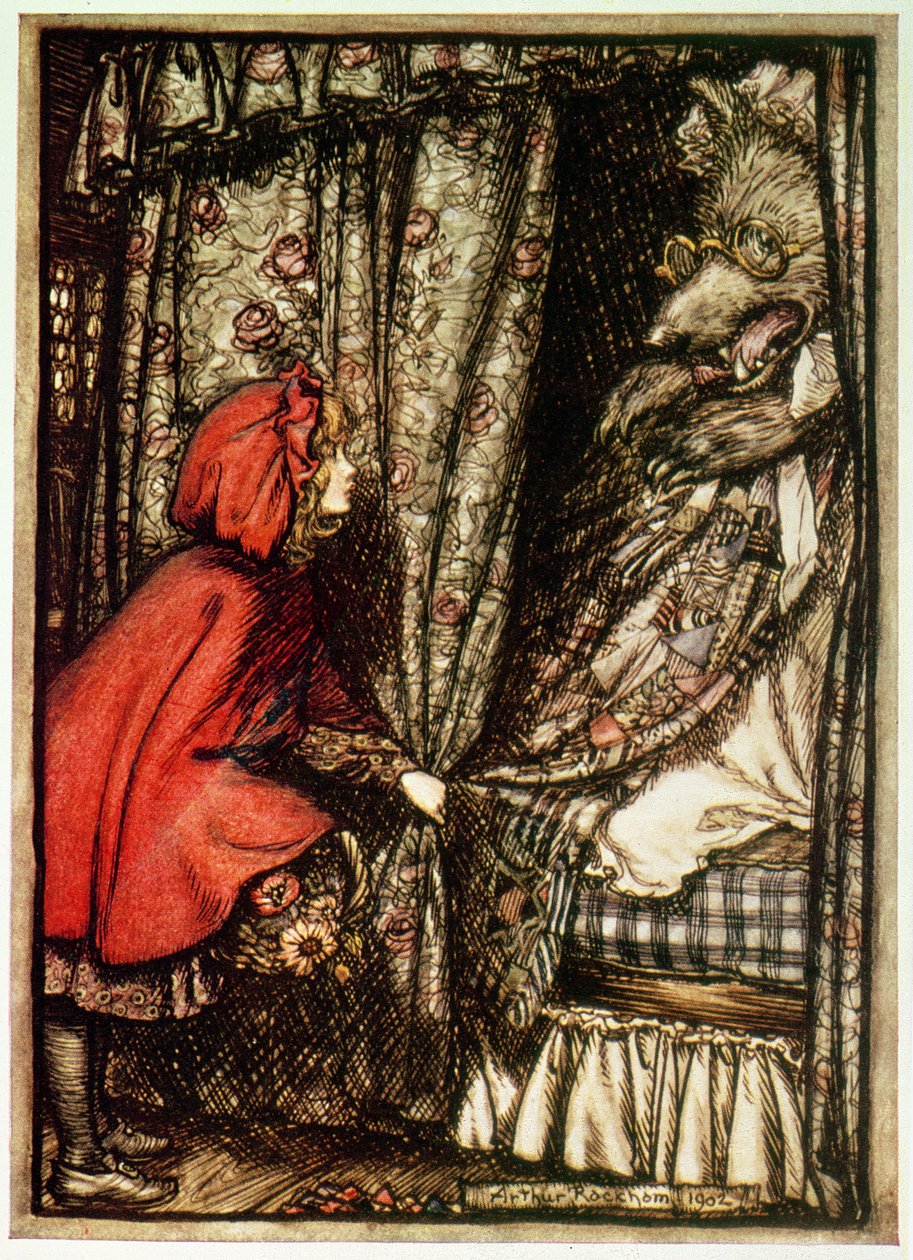 Červená Karkulka od Arthur Rackham