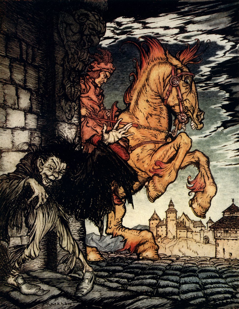 Metzengerstein od Edgara Allana Poea od Arthur Rackham