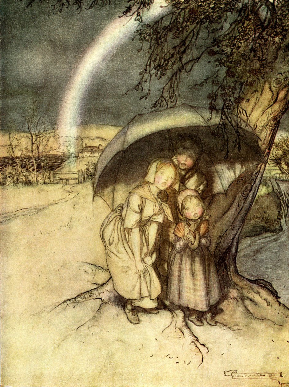 Déšť, déšť jděte do Španělska od Arthur Rackham