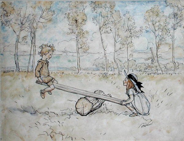 Vidíš, viděl, Margery Daw od Arthur Rackham