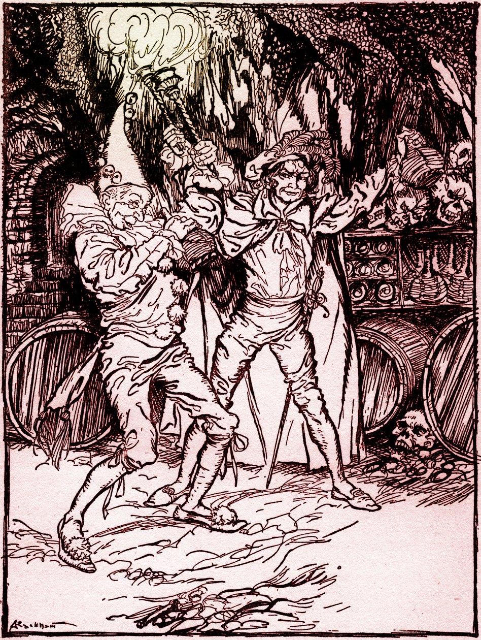 „Soudek z Amontillada“ od Edgara Allana Poea od Arthur Rackham