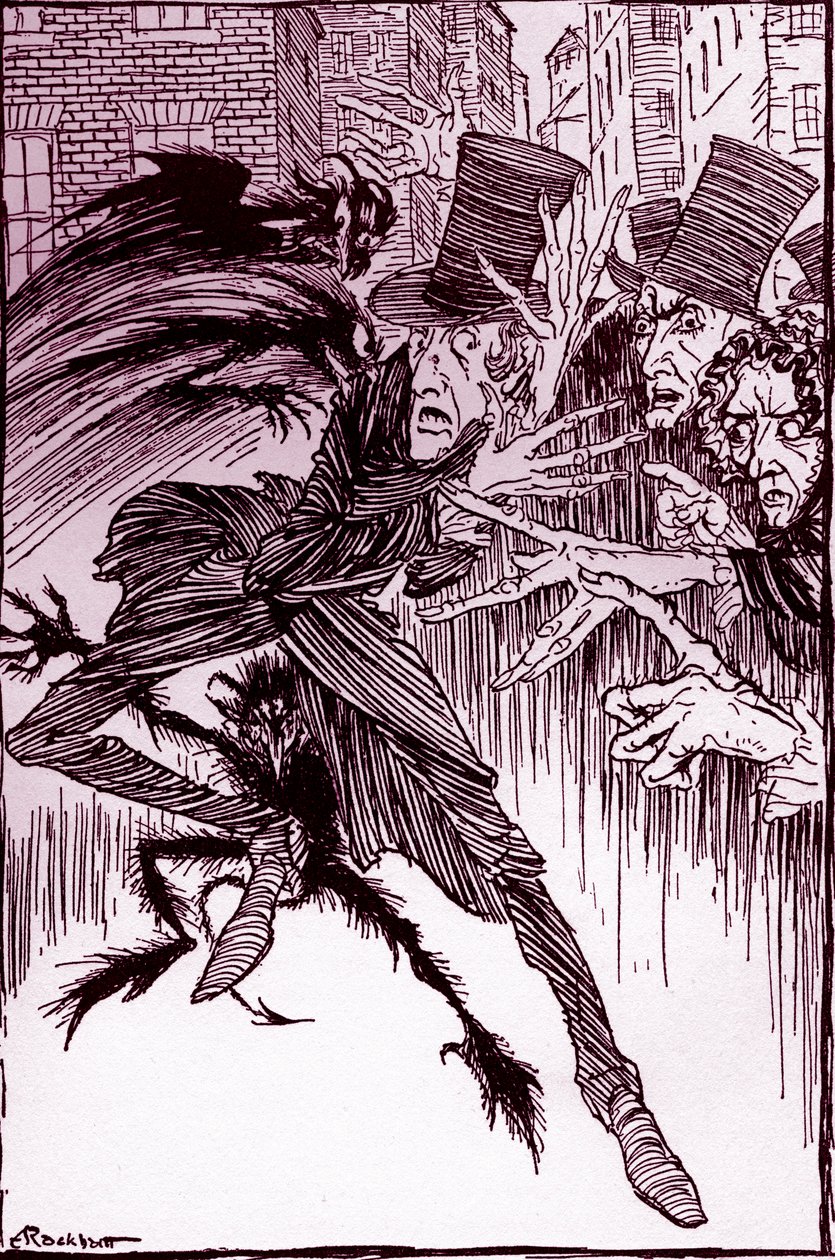 The Imp of the Perverse od Edgara Allana Poea od Arthur Rackham