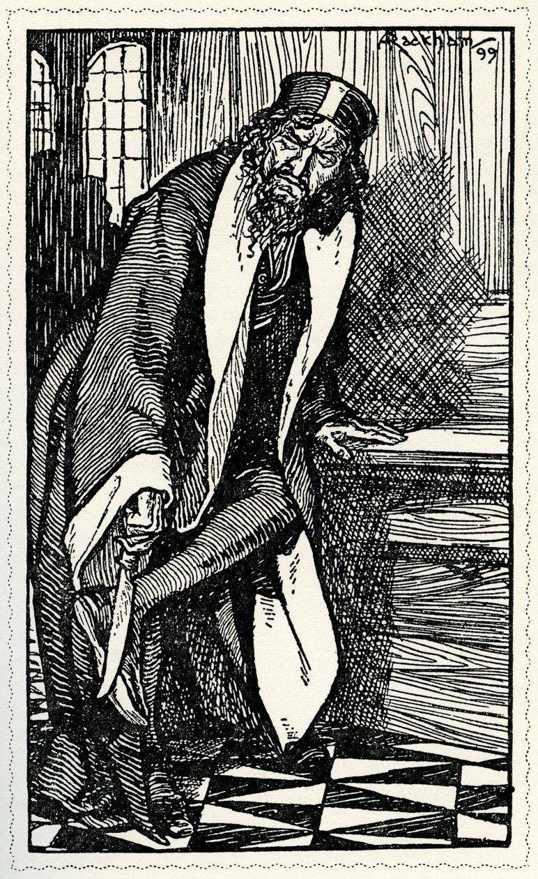 Kupec benátský od Williama Shakespeara od Arthur Rackham