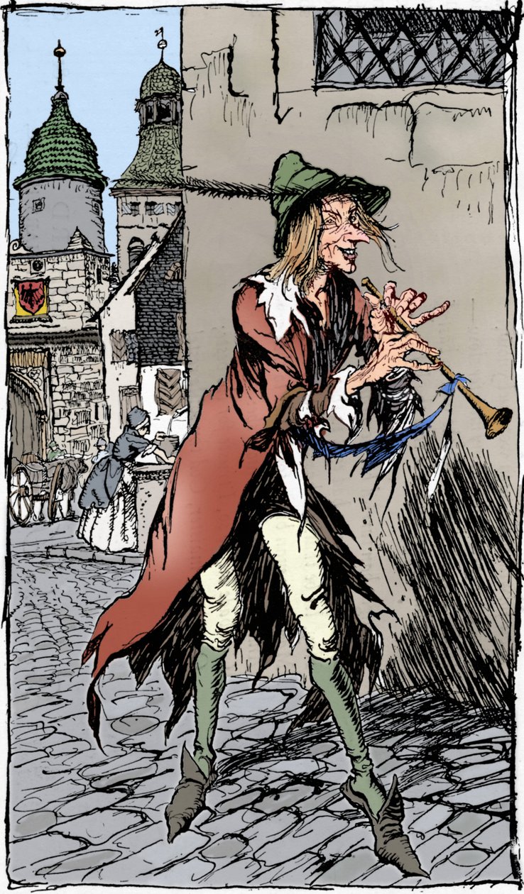Krysař z Hamelnu, 1934 od Arthur Rackham