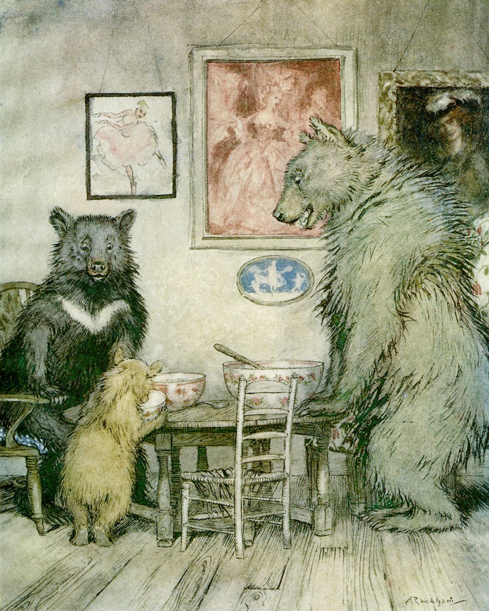 Tři medvědi od Arthur Rackham