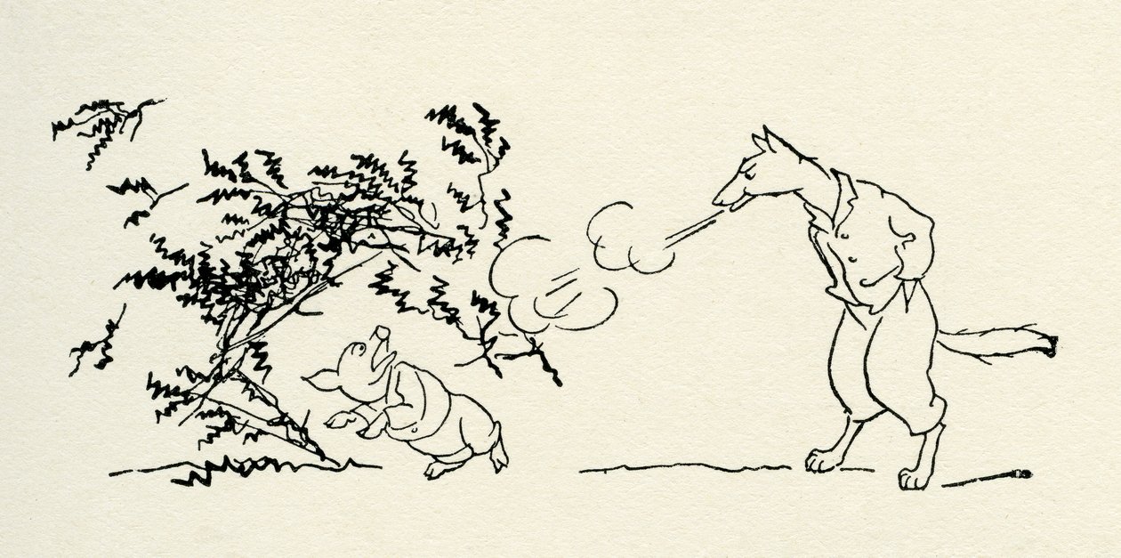 Tři malé prasátka od Arthur Rackham