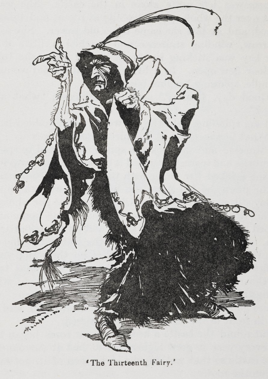 Třináctá víla z Briar Rose (Šípková Růženka) od Arthur Rackham
