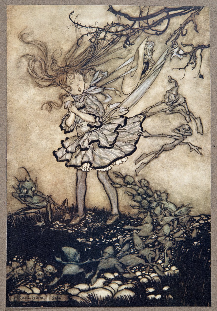 Určitě vám udělají neplechu .., od Petera Pana v Kensington Gardens od J M Barrieho (1860 - 1937), hospoda. 1906 od Arthur Rackham