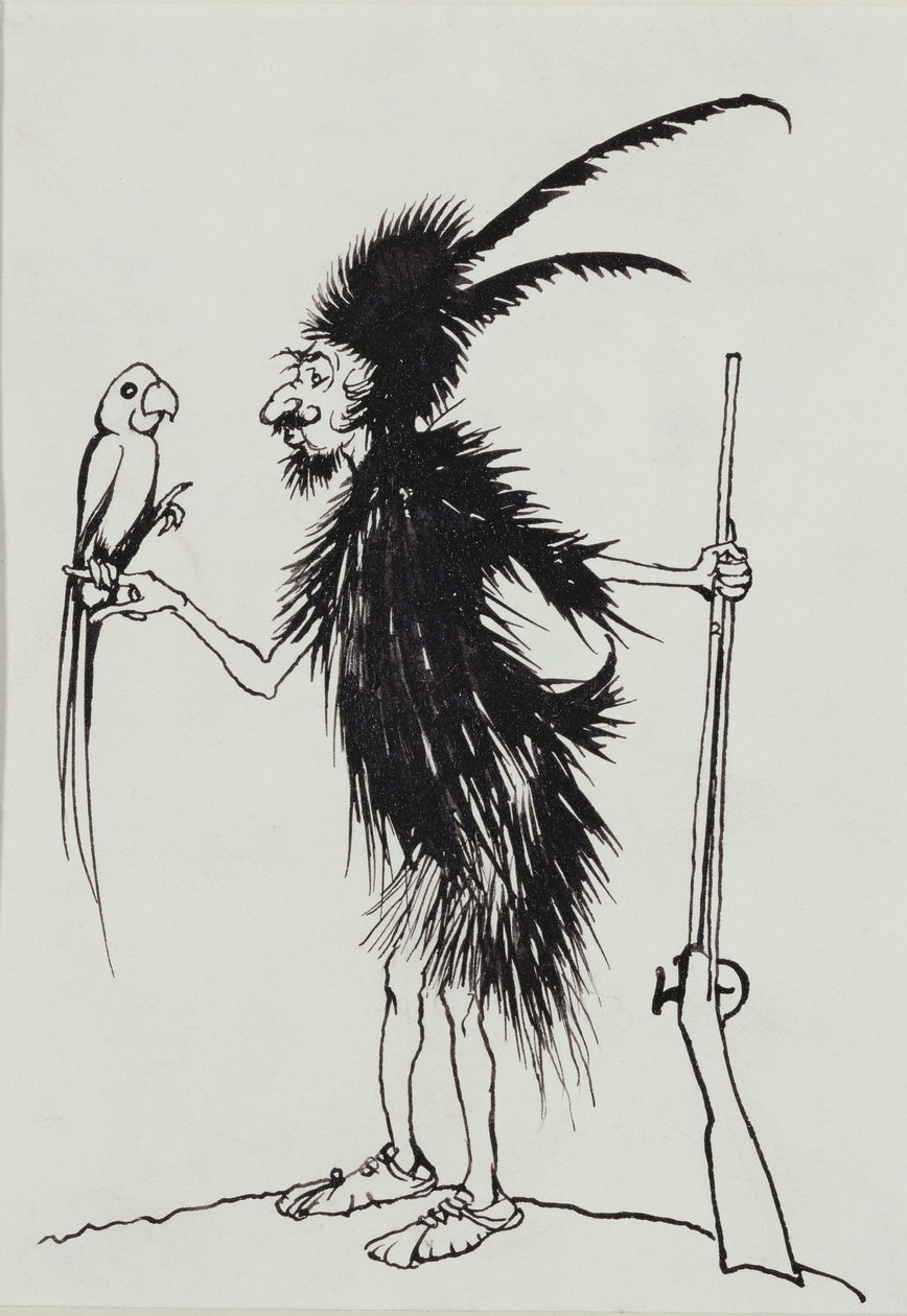Ting-a-Ting Tang Chudák starý Robinson Crusoe od Arthur Rackham
