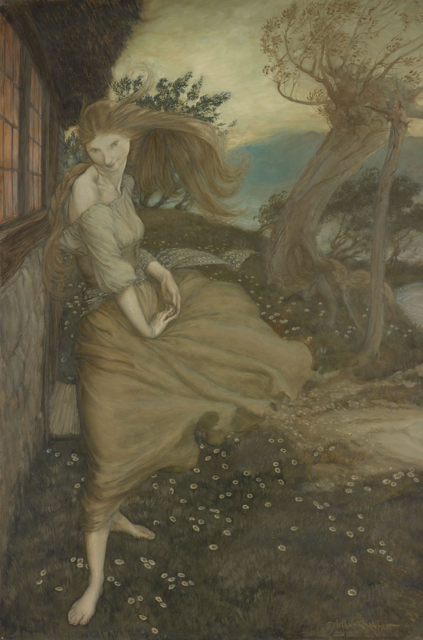 Undina u okna od Arthur Rackham