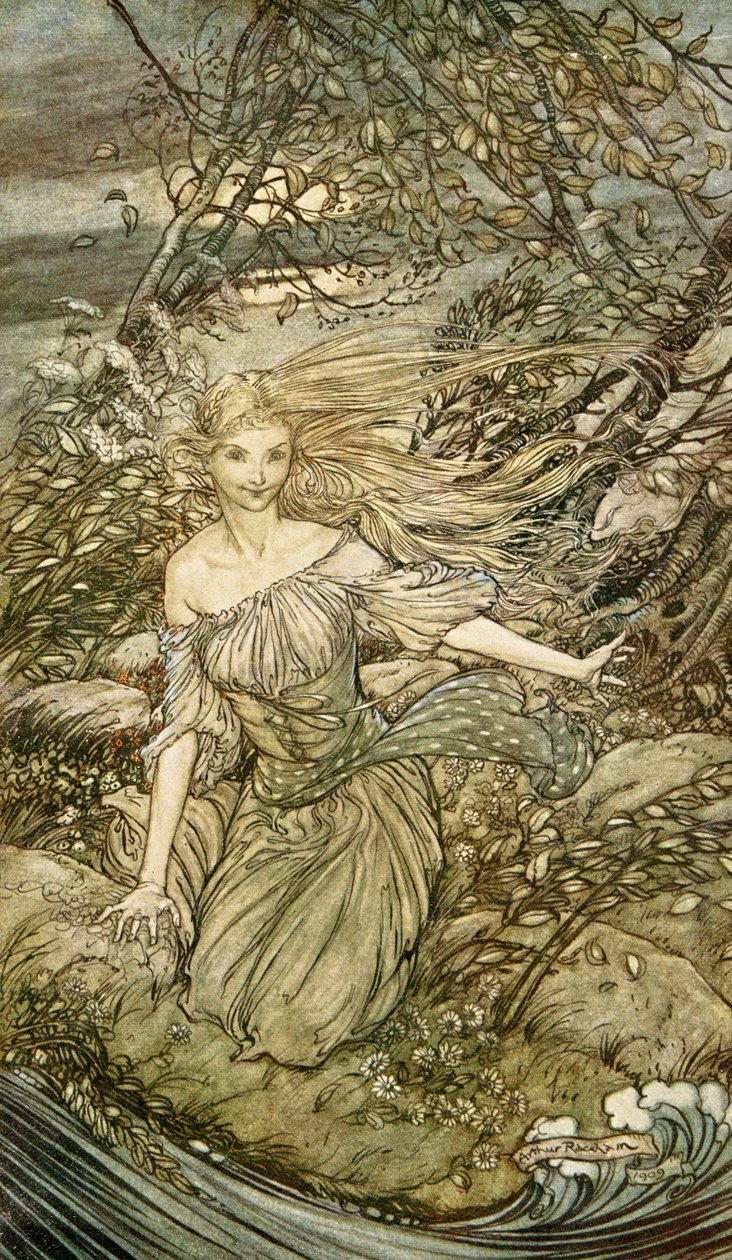Undine od Friedricha de la Motte Fouqué od Arthur Rackham