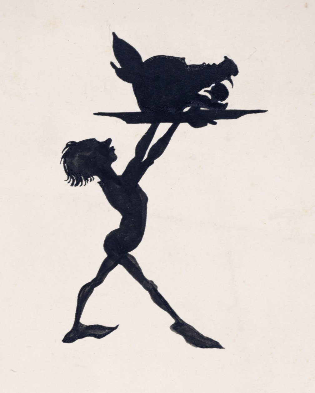Hosté se shromáždili v hodovní síni paláce a hostina začala, ilustrace ze Šípkové Růženky od C.S. Evanse, vydané v roce 1920 od Arthur Rackham