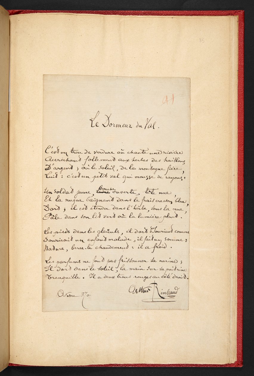 Le Dormeur du val od Arthur Rimbaud