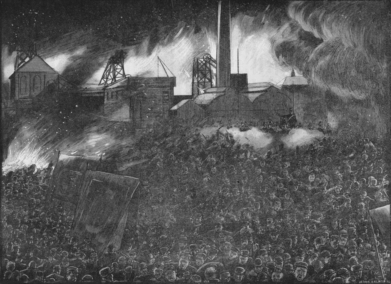 Featherstone nepokoje: vojáci střílející na lidi, 1893 1906 od Arthur Salmon
