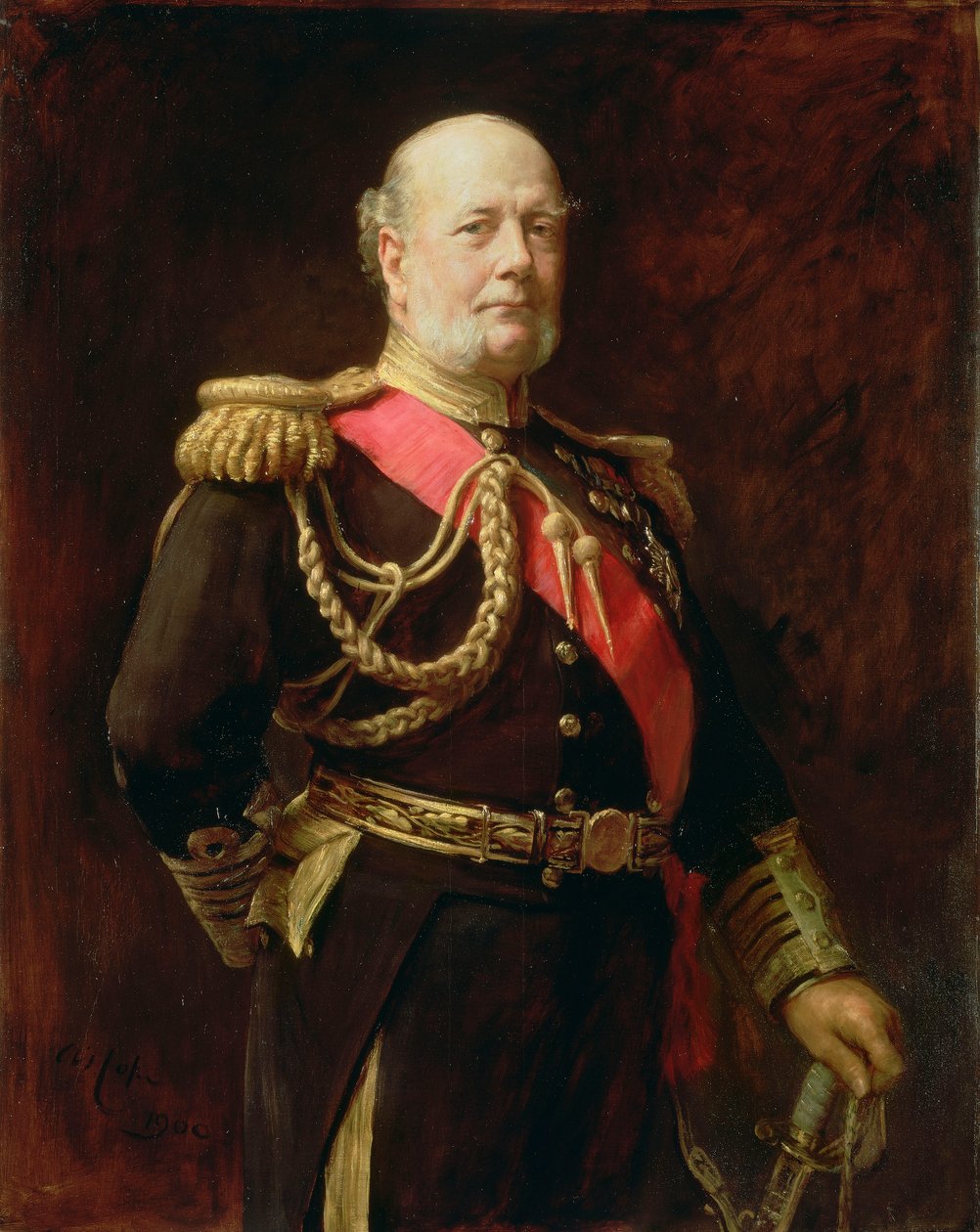 Admirál sir Frederick Richards (1833-1912) od Arthur Stockdale Cope