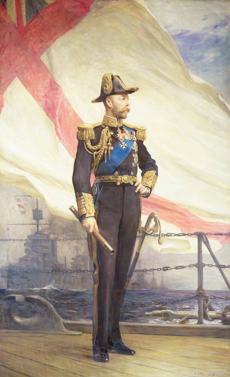 Král Jiří V od Arthur Stockdale Cope