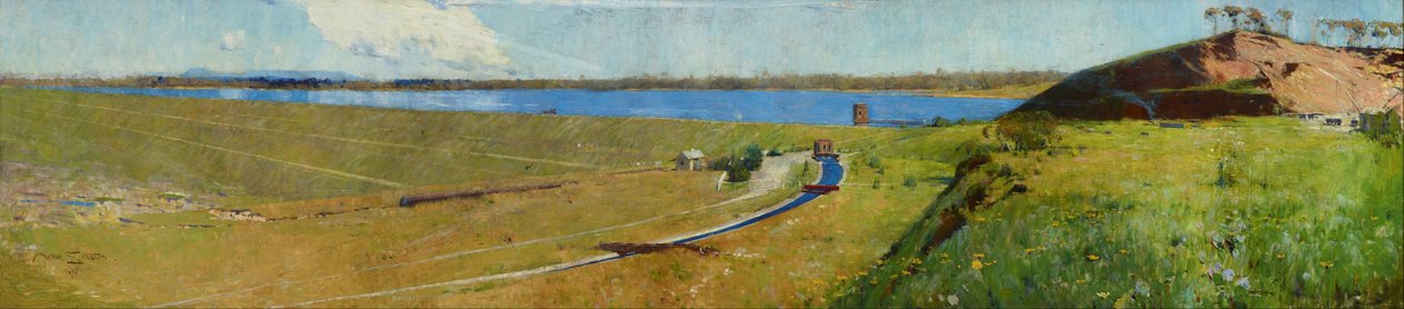 Vyhlídková nádrž od Arthur Streeton