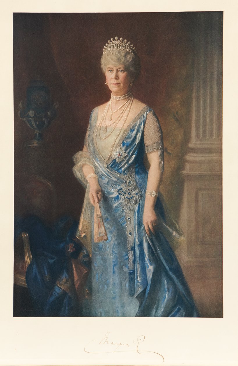 Queen Mary, cca 1927-40 (barevné lito) od Arthur Trevethin (after) Nowell