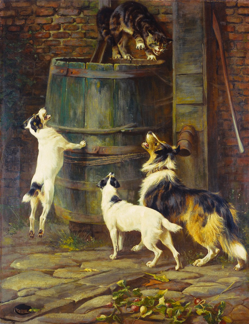 Chceme si jen hrát (olej na plátně) od Arthur Wardle