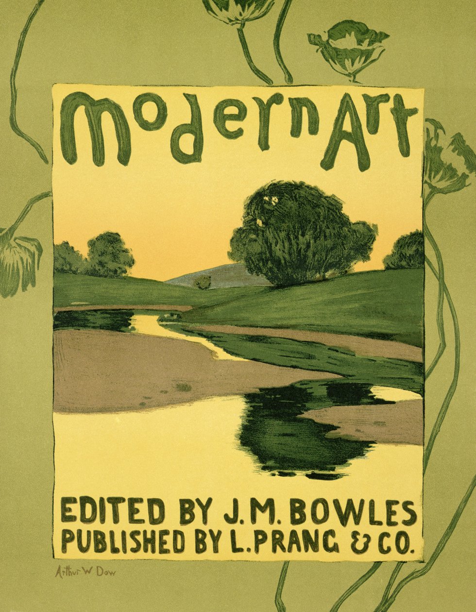 Reprodukce plakátu inzerujícího recenzní časopis „Moderní umění“. od Arthur Wesley Dow