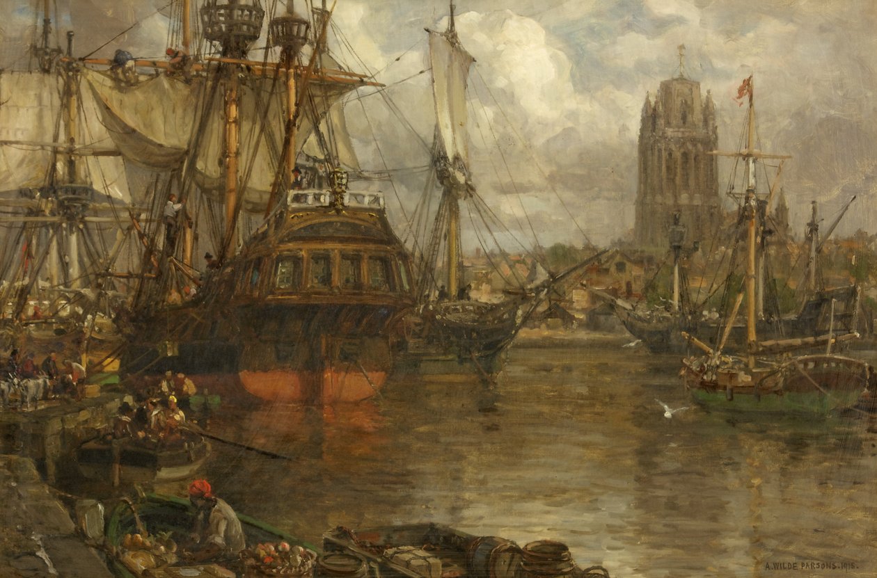 Náčrt pro expedici Johna Guye na Newfoundland od Arthur Wilde Parsons