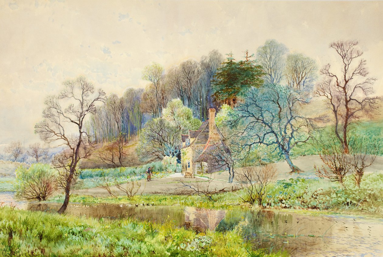 Lesní farma, Horsham, Sussex, cca 1880-1900 od Arthur Willett